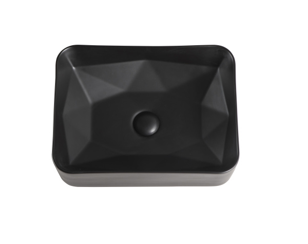 Раковина накладная (46,5х35) Orange  B02-460MB черный матовый