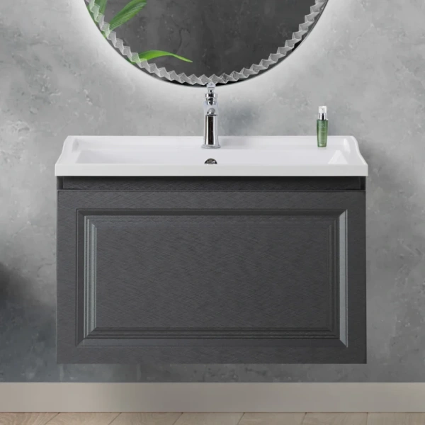 Тумба под раковину Cezares GIUBILEO-N-80-1C-SO-TIT-P титан матовый