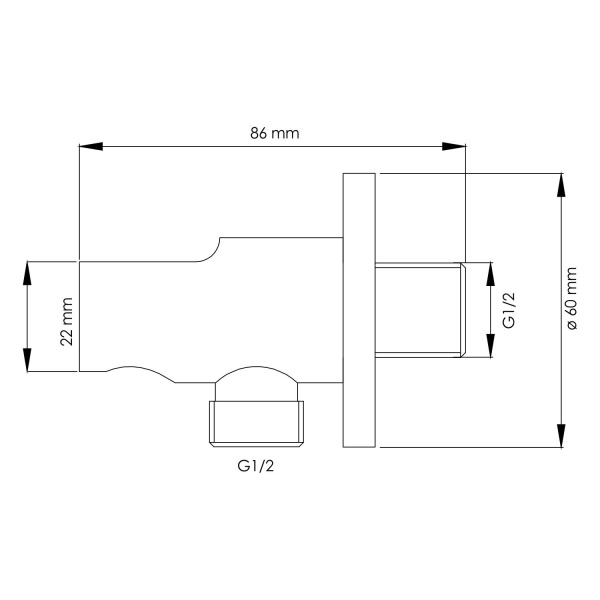 Гигиенический набор WasserKRAFT Elbe A7451.083.236.081
