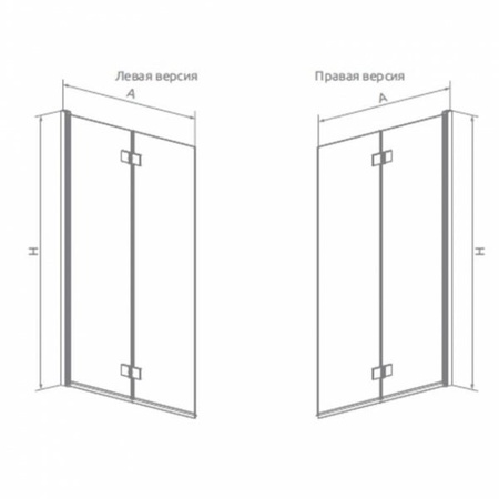 Шторка для ванной Radaway Fuenta 208212-01R