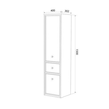 Пенал подвесной IDDIS Torr TOR40W0i97