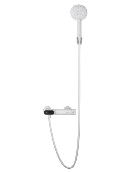 Смеситель для душа с встроенным изливом WONZON & WOGHAND MUSE Corno, белый матовый WW-A30902-MW