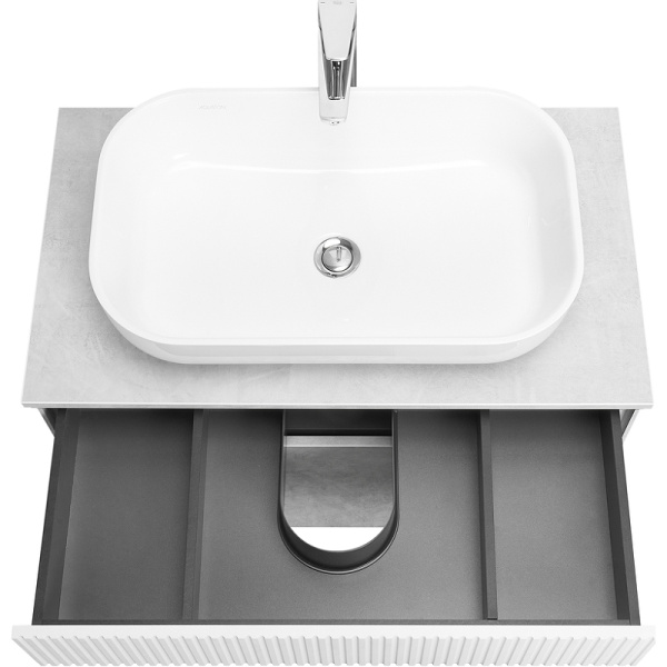 Тумба с раковиной Aquaton Марбл 80 слэйт 1A2762K4MH4C0