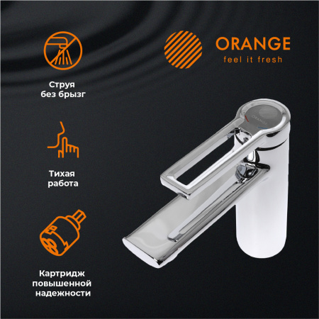 Смеситель для раковины однорычажный Orange Splito M36-021crхром