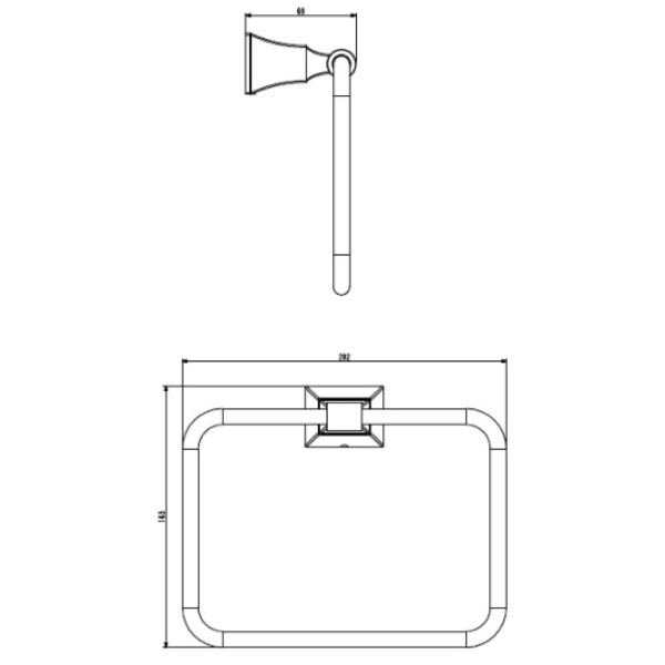 Кольцо для полотенца Art&Max Genova AM-M-021-CR Кольцо для полотенца Art&Max Genova AM-M-021-CR
