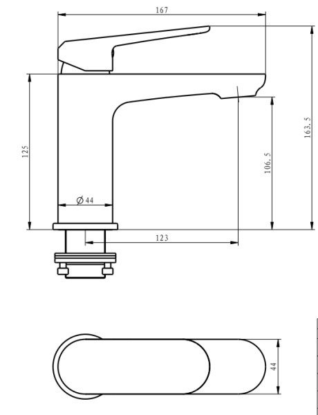 Смеситель для раковины Savol SK-H6201