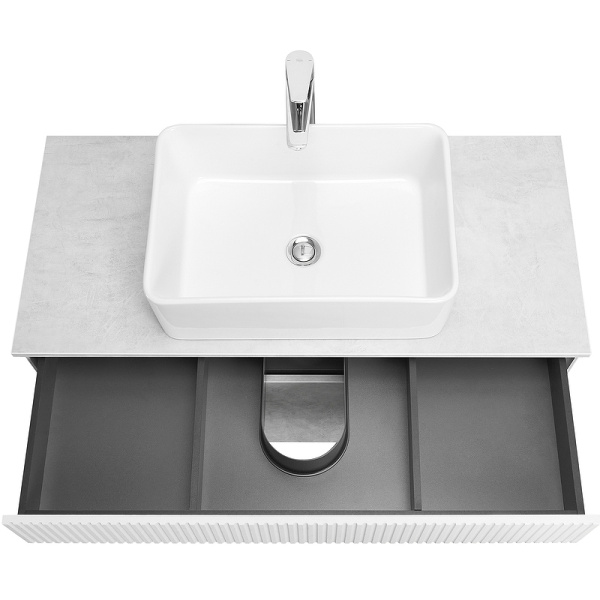 Тумба с раковиной Aquaton Марбл 100 слэйт 1A2763K1MH4C0