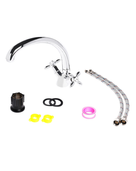 Смеситель для кухни двухвентильный Agger Retro A1900200 хром