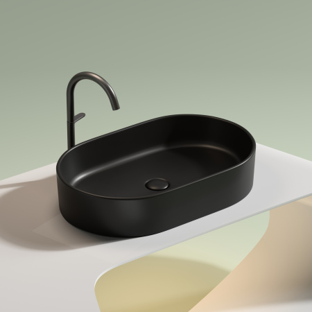 Раковина накладная (60,8х38,5) Ceramica Nova ELEMENT CN6048MB