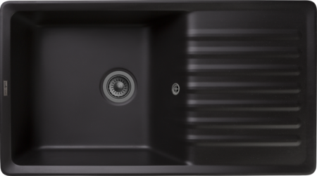 Кухонная мойка GranFest Quartz 73, 73 черный