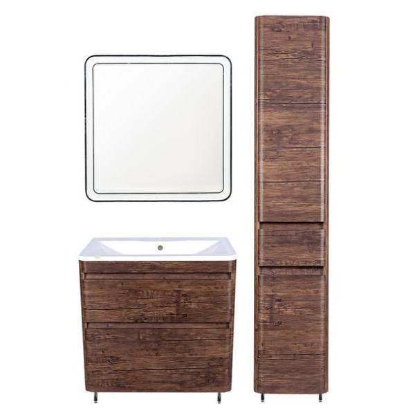 Тумба под раковину напольная Style Line Атлантика ЛС-00000665 коричневый