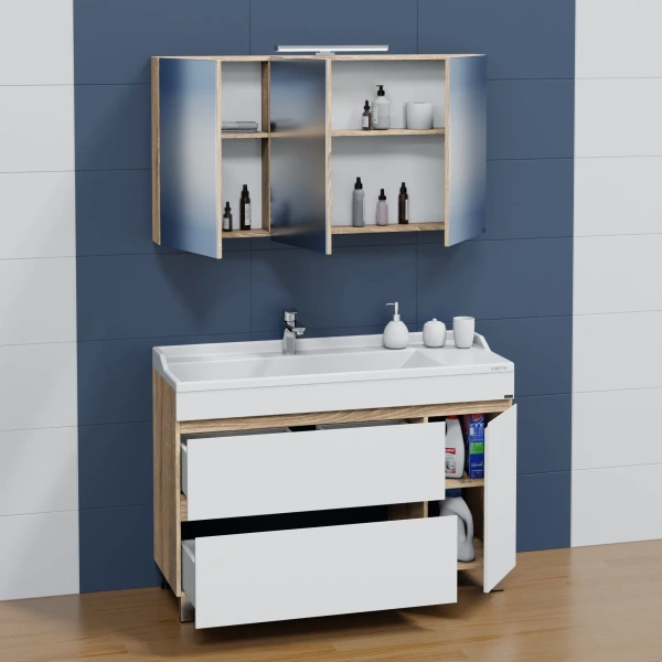 Тумба под раковину СаНта  Марс 120 700423 без раковины, янтарный