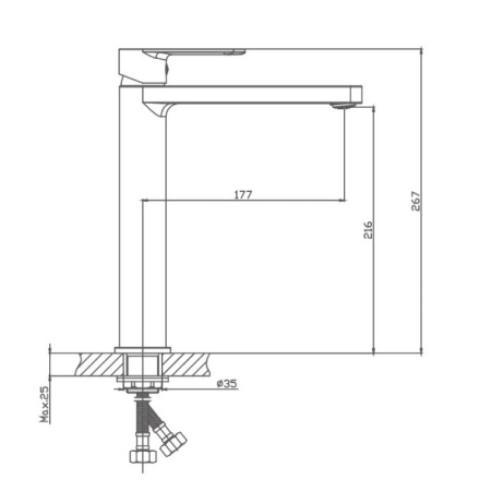 Смеситель для раковины Haiba HB11617