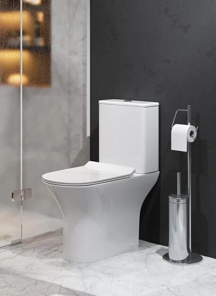 Унитаз напольный безободковый Grossman Classic GR-4465S с сиденьем микролифт