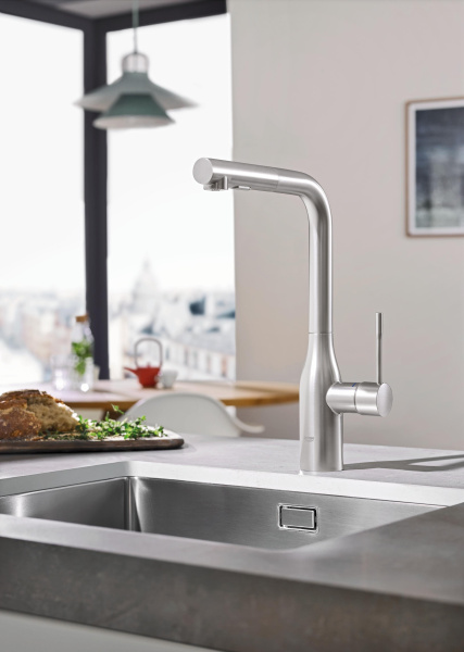 Смеситель однорычажный для кухни Grohe Essence New 30270 DC0 (30270DC0) суперсталь