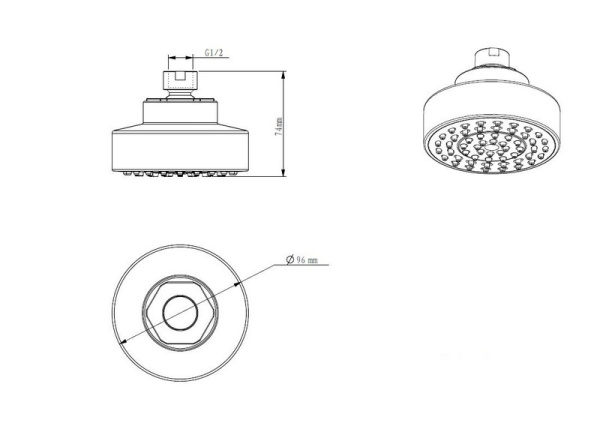 Верхний душ D&K (DC1004861)