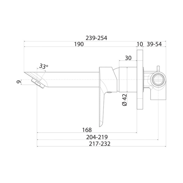 Смеситель для раковины IDDIS встраиваемый Cloud (CLOSB00i65)