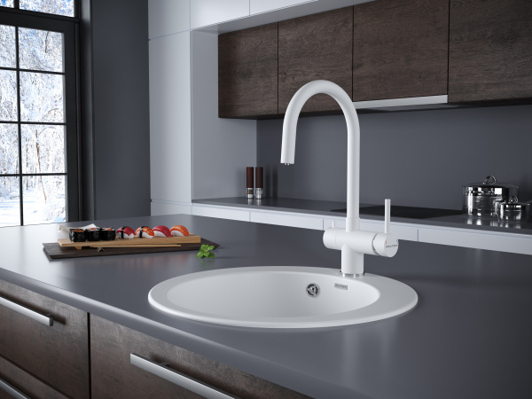 Смеситель для кухни с подключением к фильтру  Paulmark Heller He213218-431