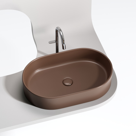 Раковина накладная (60,8х38,5) Ceramica Nova ELEMENT CN6048MDB
