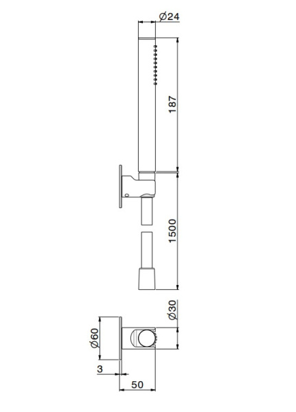 Душевой набор Kerama Marazzi Ole 857KM.21.018 Душевой набор Kerama Marazzi Ole 857KM.21.018