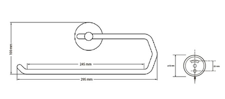 Держатель для кухонных полотенец Bemeta Omega 146403152