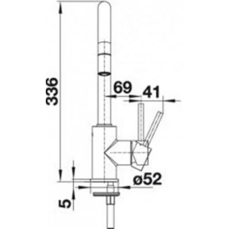 Смеситель Blanco Mida-S Silgranit (жасмин) 521458