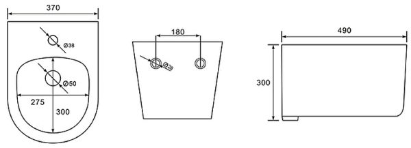 Биде подвесное Aquatek Мия AQ1004-00
