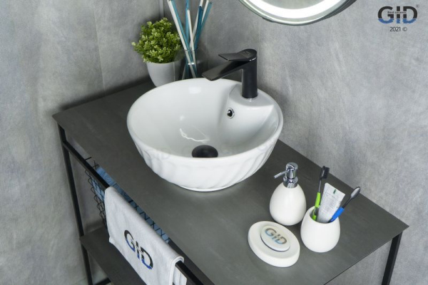 Раковина накладная (41х41) Gid N9074