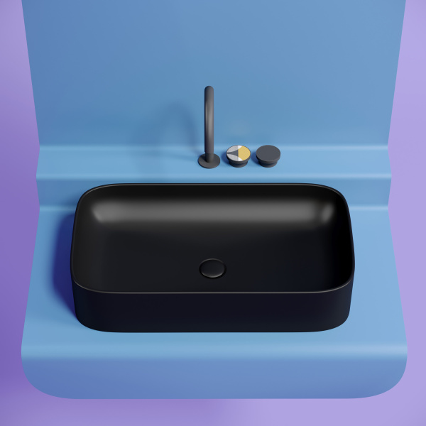 Раковина накладная (70,5х38) Ceramica Nova ELEMENT CN6054MB