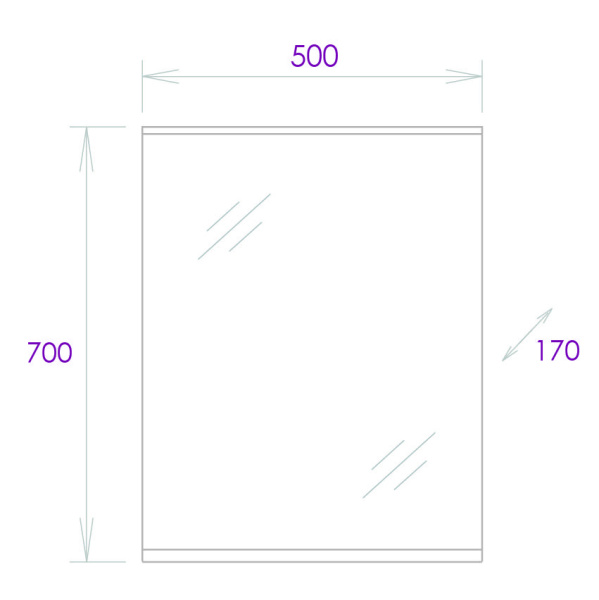 Зеркало с подсветкой Onika Коралл 50 205023