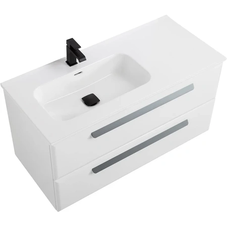 Тумба под раковину Cezares ECO-CER-N-1000-2C-SO-BL-L Bianco Lucido без ручек