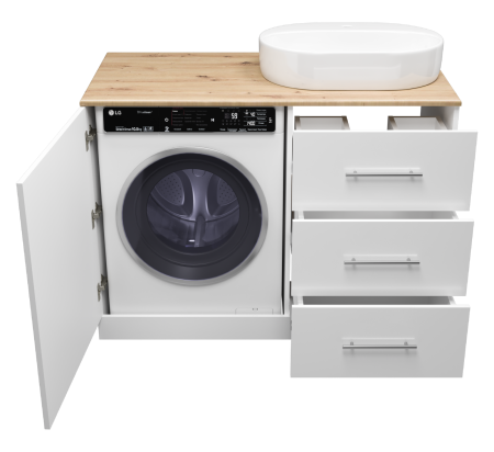 Тумба под стиральную машину Misty Респект 120  правая Э-Рес01120-13ЯП