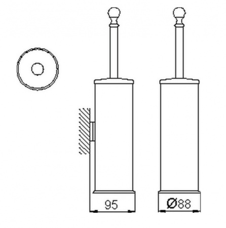 Ершик для унитаза Huber Croisette 4038.01H.DO