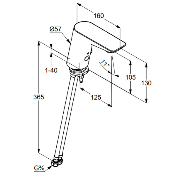 Смеситель для раковины электронный Kludi Balance 5220091