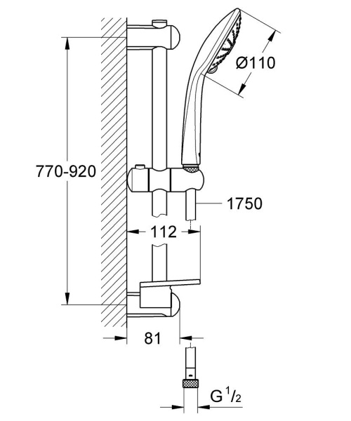 Душевой гарнитур Grohe Euphoria 27226 GN1 (27226GN1) Душевой гарнитур Grohe Euphoria 27226 GN1 (27226GN1)