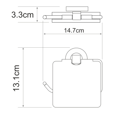 Держатель туалетной бумаги  WasserKRAFT Rhein K-6225
