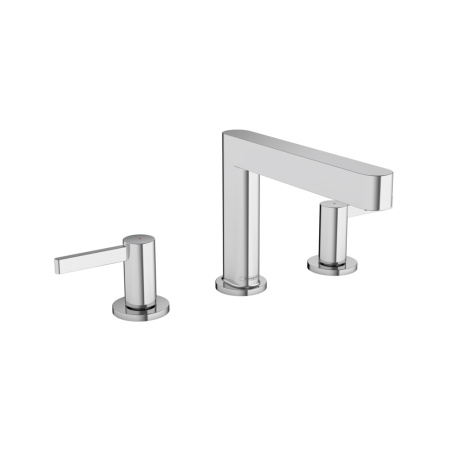 Смеситель для раковины на 3 отверстия с донным клапаном Push-Open Hansgrohe Finoris 76033000 хром