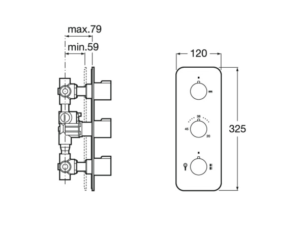 Смеситель для душа Roca Puzzle 5A2778C00