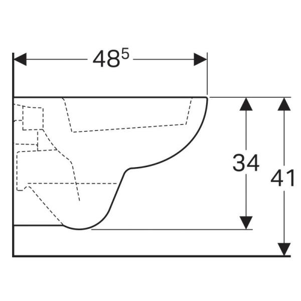 Подвесной унитаз Geberit Renova Nr.1 Comprimo New 206145000R