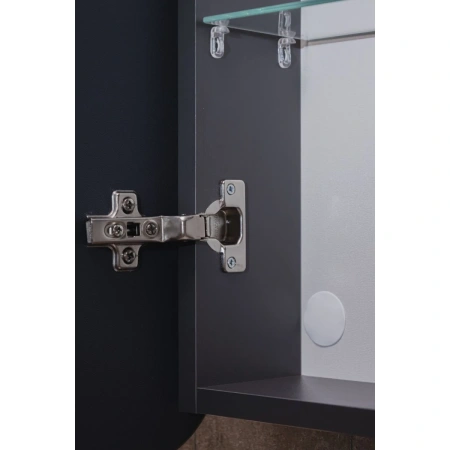 Зеркало-шкаф с подсветкой Art&Max PLATINO AM-Pla-600-800-1D-L-DS-FC-H-T-Grey
