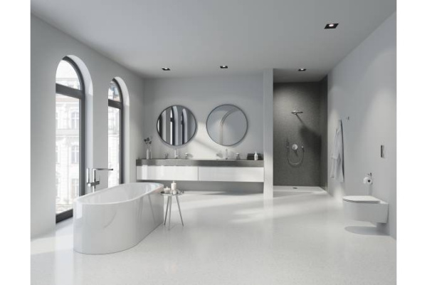 Смеситель однорычажный для ванны GROHE Plus 23846 DC3 (23846DC3) суперсталь