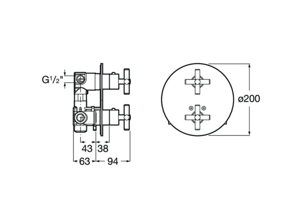 Смеситель для ванны Roca Loft 5A0643C00