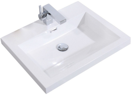Раковина из искусственного мрамора (60х48) BelBagno LUCE BB600AB