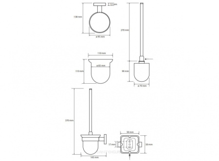 Туалетный ершик Bemeta Tasi 154113012