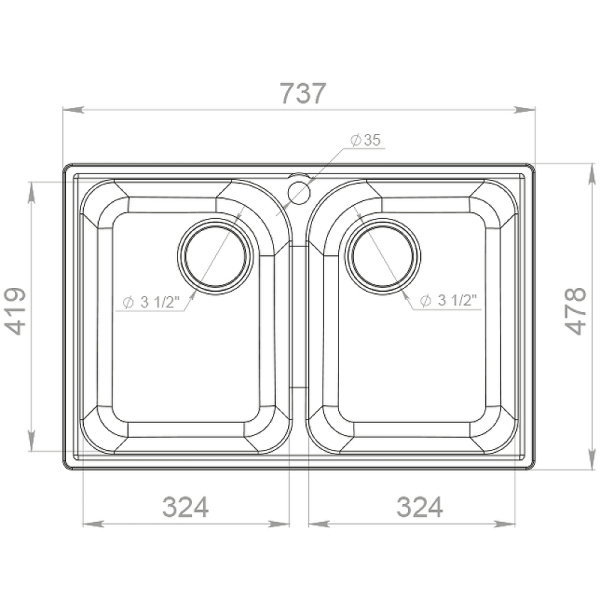 Кухонная мойка GranFest Quartz 15, 15 песочный