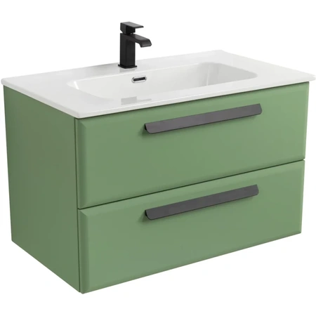 Тумба под раковину Cezares ECO-CER-N-800-2C-SO-PS-P Фисташковый Софт без ручек