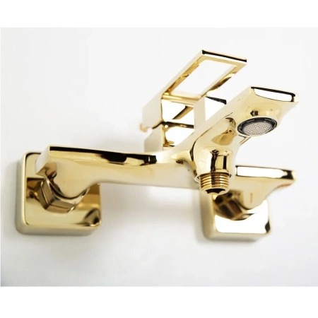 Смеситель для ванны BelBagno LUCE LUC-VASM-ORO с душевым гарнитуром