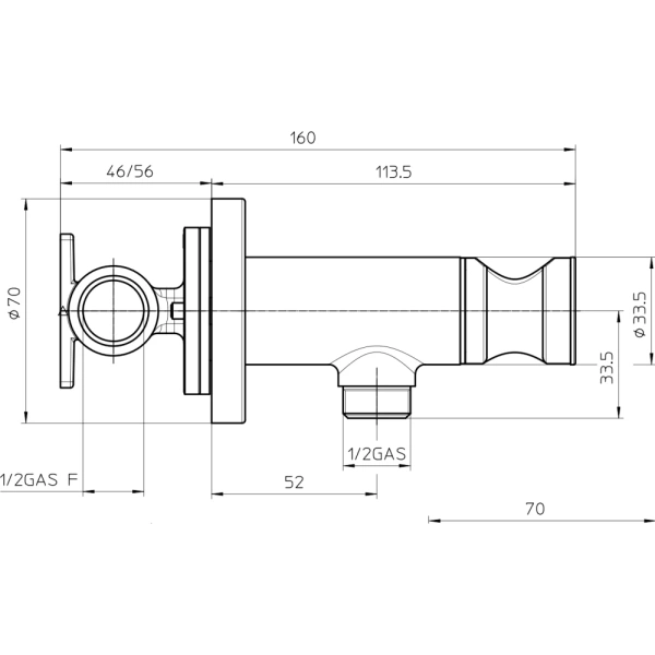 Гигиенический душ с прогрессивным смесителем Bossini Paloma Brass, черный матовый E37007B.073