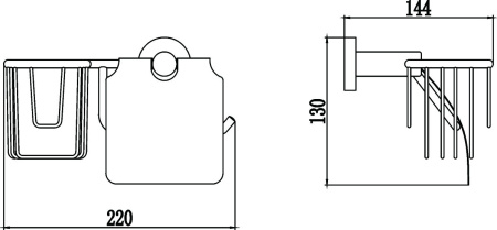 Держатель для туалетной бумаги и освежителя Savol 87 S-R08751