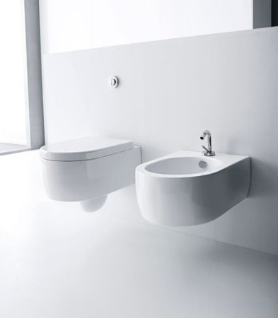 Биде подвесное Kerasan Flo 312501*1 белый